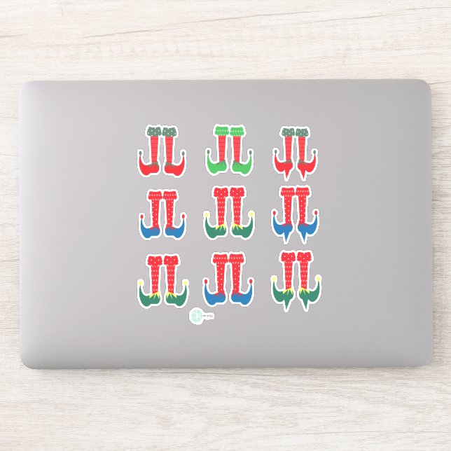 Adesivo Elf Feet e Elf Heels de Natal (Computador)