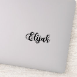Adesivo Elijah Name - Caligrafia manuscrita