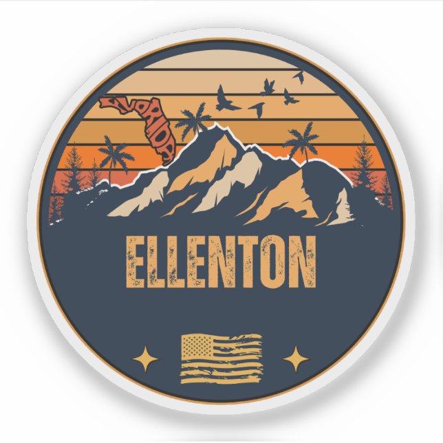 Adesivo Ellenton, Florida (Frente)