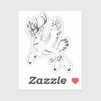 Adesivo Ellis Fantasy Reindeer Custom-Cut Vinyl Sticker