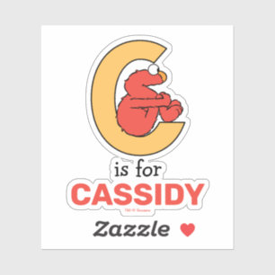 Adesivo Elmo Alphabet C Laranja
