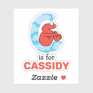 Adesivo Elmo Alphabet C Nuvens