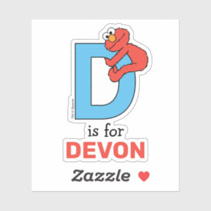 Adesivo Elmo Alphabet D Azul