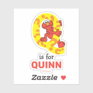 Adesivo Elmo Alphabet Q Ponto de interrogação