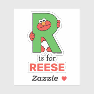 Adesivo Elmo Alphabet R Verde
