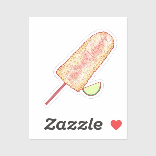 Adesivo Elote Mexicano Street style Corn On The Cob (Folha)