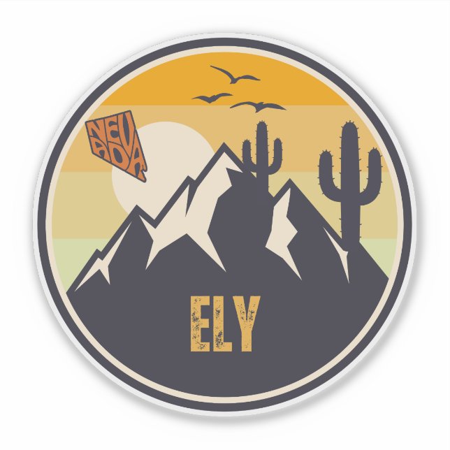 Adesivo Ely, Nevada (Frente)