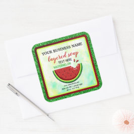 adesivo em camadas de sabão de melancia