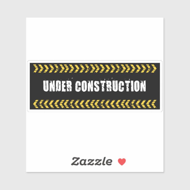 Adesivo Em construção (Folha)