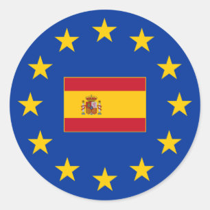 Adesivo em Espanha da União Europeia