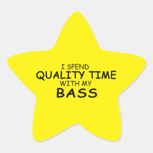 Adesivo em estrela do Bass Time de Qualidade