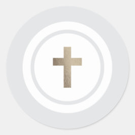 Adesivo em folha de alumínio simples em cruz doura