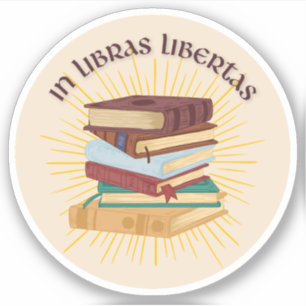 Adesivo Em Libras Libertas   Em Livros, Encontrar Liberdad