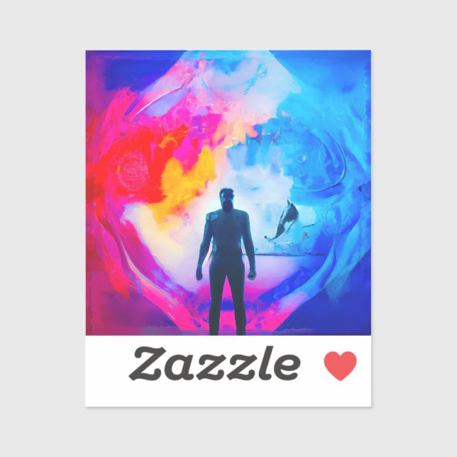 Adesivo Em pé nas cores (Folha)