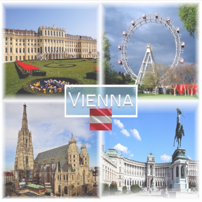 Adesivo Em Viena - Schloss Schonbrunn - Prater Fnfair - (Frente)