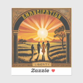 Adesivo "Emancipação nascer do sol"