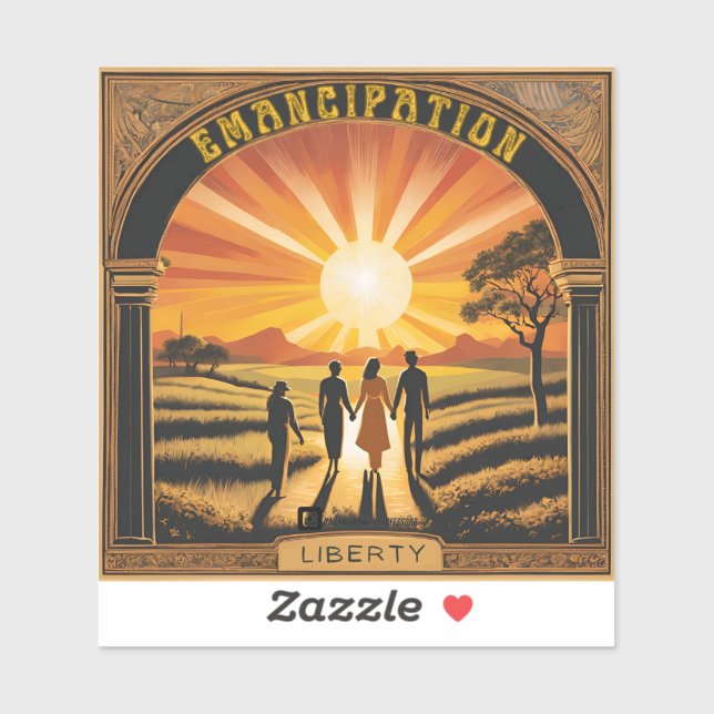 Adesivo "Emancipação nascer do sol" (Folha)