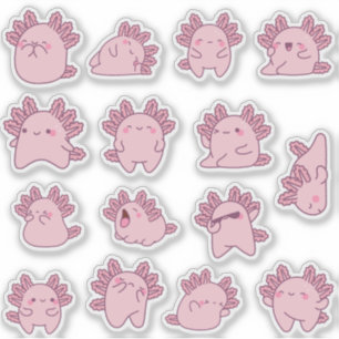 Adesivo Embalagem autocolante caii axolotl