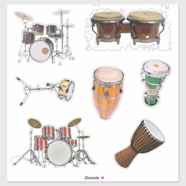 Adesivo Embalagem de tambores e de percussão (Folha)
