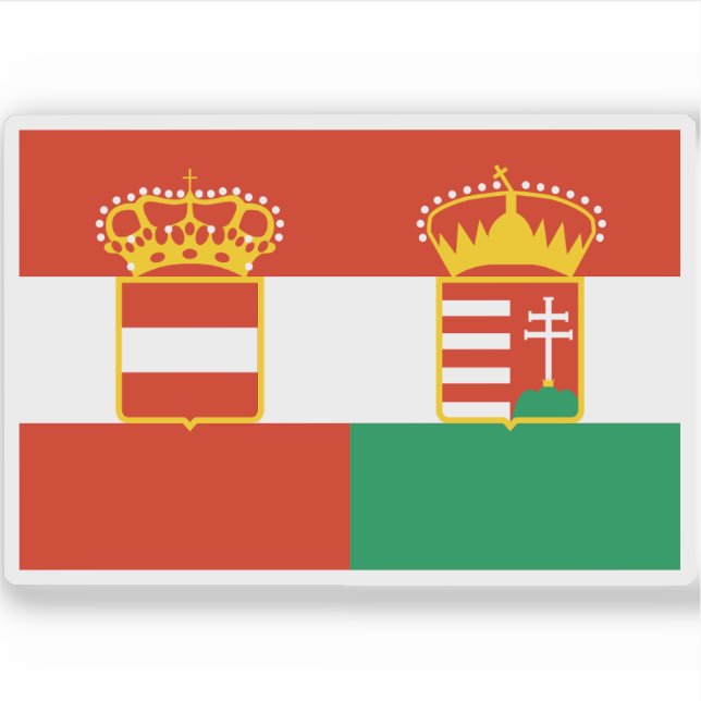 Adesivo Embarque da frota civil austro-húngara (1869-1918) (Frente)