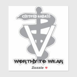 Adesivo Embassas Certificadas Veterinárias - Digno De Vist