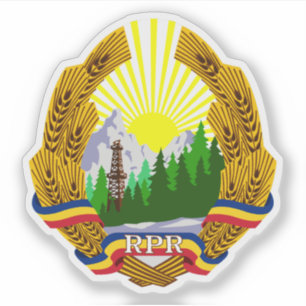 Adesivo emblem da República da Romênia da Pessoas (1948-19
