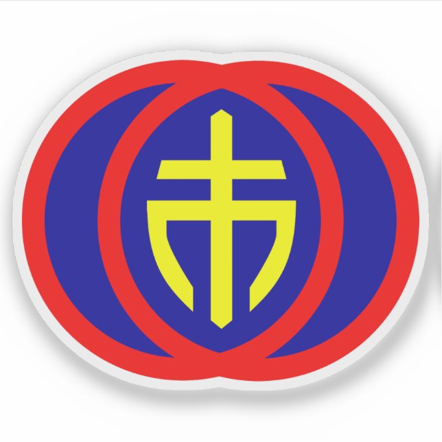 Adesivo Emblem of Kunming, PR of China (1922–1949) (Frente)