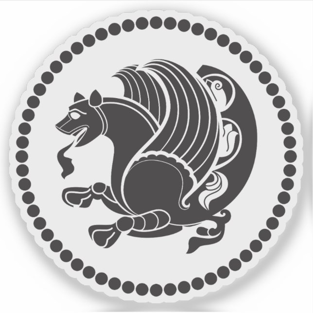 Adesivo Emblem of the Sasanian Empire (Simurgh), Iran (Frente)