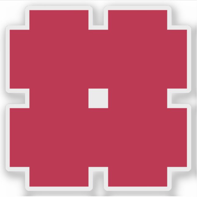 Adesivo Emblema da cidade de Gifu, Gifu, Japão (Frente)