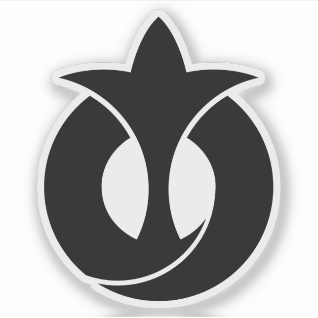Adesivo Emblema da Prefeitura de Aichi, Japão (Frente)