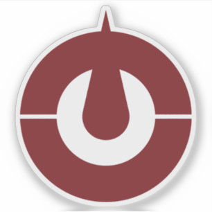 Adesivo Emblema da Prefeitura de Kochi (Kōchi), Japão