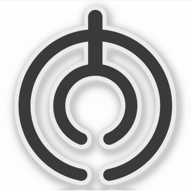 Adesivo Emblema da Prefeitura de Oita (Ōita), Japão (Frente)