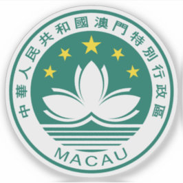 Adesivo Emblema da região de Macau (Macau), China