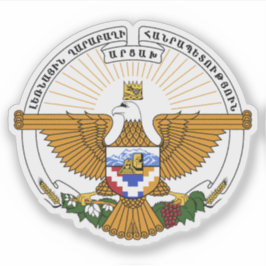 Adesivo Emblema da República de Artsakh, Armênia