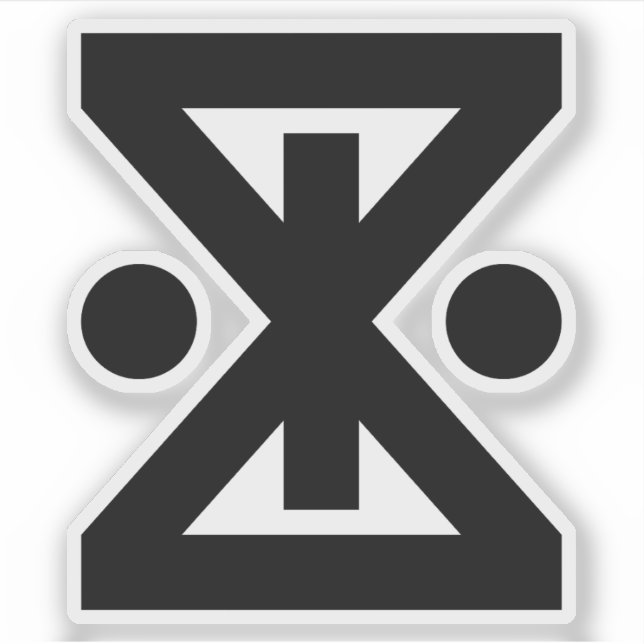 Adesivo Emblema de Amagasaki, Hyogo, Japão (Frente)