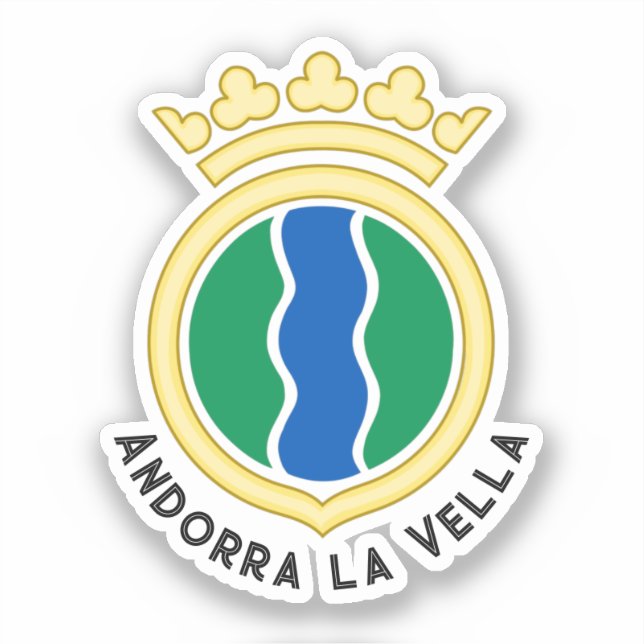 Adesivo Emblema de Andorra la Vella (Frente)