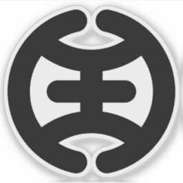 Adesivo Emblema de Hachioji (Hachiōji), Tóquio, Japão