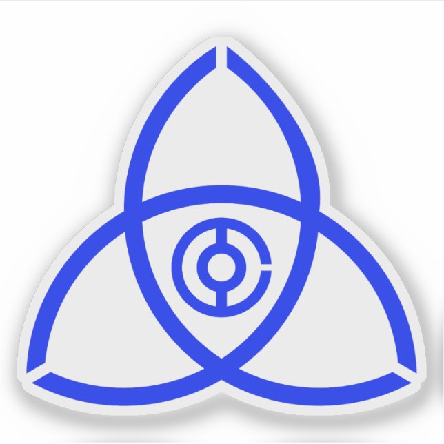 Adesivo Emblema de Himeji, Hyogo, Japão (Frente)