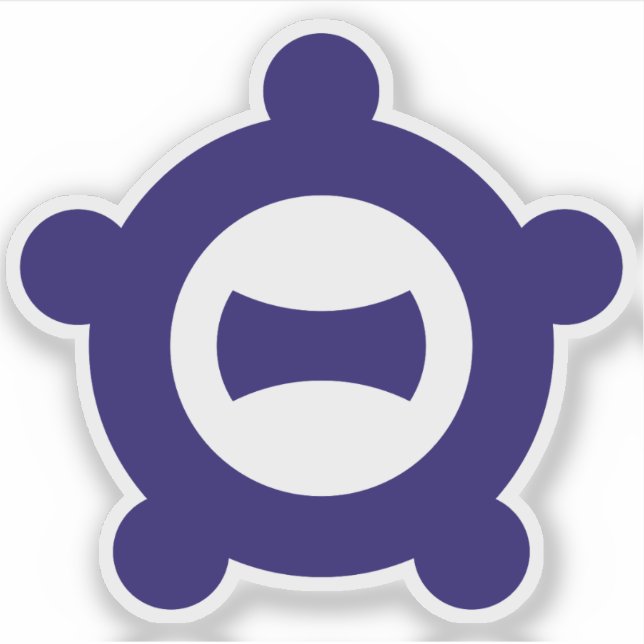 Adesivo Emblema de Ichinomiya, Aichi, Japão (Frente)