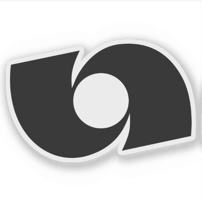 Adesivo Emblema de Iwaki, Fukushima, Japão (Frente)