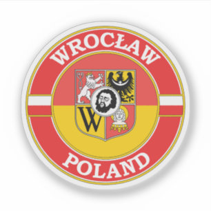 Adesivo Emblema do Círculo Polônia de Wroclaw