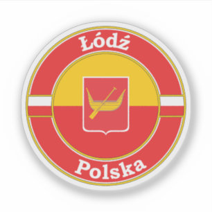 Adesivo Emblema do círculo Polônia do Lodz