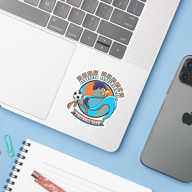 Adesivo Emblema do Clube de Futebol ROAD RUNNER™ (Notebook com iPhone)