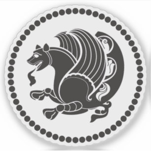 Adesivo Emblema do Império Sassânida (Simurgh), Irã