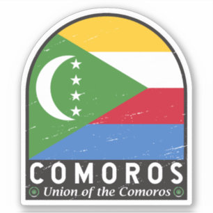 Adesivo Emblema emblem aflorado nas Comores