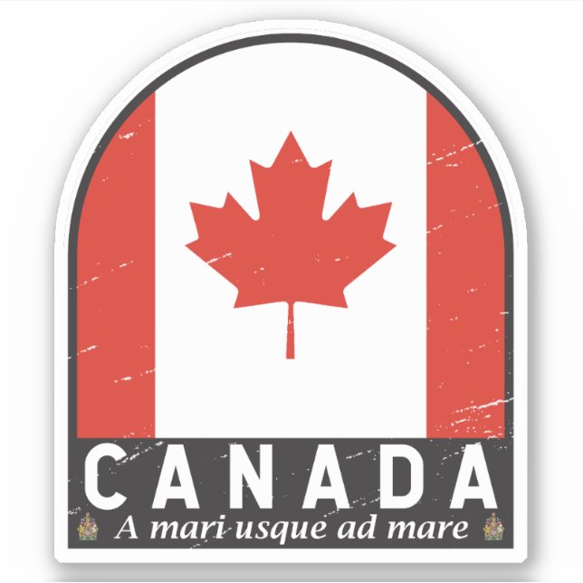 Adesivo Emblema emblem aflorado no Canadá (Frente)