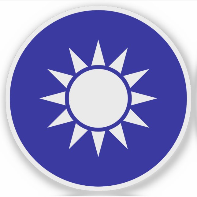 Adesivo Emblema Nacional da República da China (Taiwan) (Frente)
