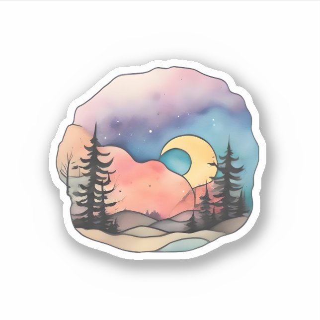 Adesivo Embraço de Crepúsculo: Serenidade Celestial (Frente)