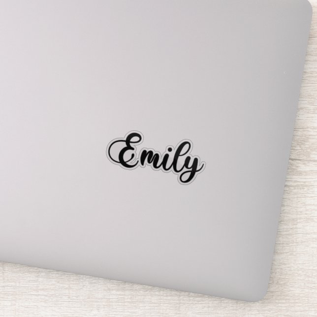 Adesivo Emily Name - Calliografia manuscrita (Detalhe)