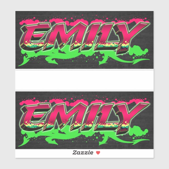 Adesivo Emily Vorname Name Graffiti Aufkleber Sticker (Folha)